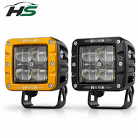 Lumière de travail LED HSSH 40W avec lentille optique Osram 10W IP68 IP69K 9-36V, lumière de conduite tout-terrain pour camion, SUV, ATV, UTV