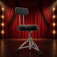 Tabouret de batterie réglable robuste avec coussin confortable, banc de batterie portable pour batteurs - Vente en gros usine