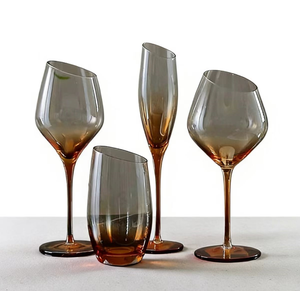 Verres à <span class=keywords><strong>vin</strong></span> longs en cristal modernes pour <span class=keywords><strong>vin</strong></span> <span class=keywords><strong>rouge</strong></span> et cocktails, colorés ambre et gris, pour la maison, <span class=keywords><strong>les</strong></span> fêtes, <span class=keywords><strong>les</strong></span> mariages, la cuisine, cadeaux durables - Product Image 2
