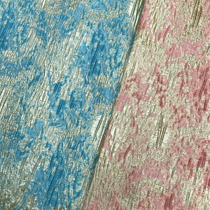 Haut de gamme or <span class=keywords><strong>soie</strong></span> peinture à l'encre en Europe et en amérique vaste ciel printemps été automne Jacquard tissu robe de soirée jupe courte - Product Image 5