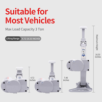 Nouvel Arrivage Cric Électrique à Ciseaux pour Voiture Berline et SUV, Économiseur d'Effort, ROGTZ TY-EJ03 Gris DC12V Capacité 3T