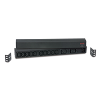 Unidad de Distribución de Energía Trifásica APC PDU AP9559 Rack PDU Basic 1U 16A 208 y 230V (10)C13 y (2)C19, APC PDU 16A