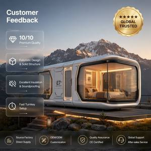 บ้านแคปซูลอัจฉริยะ Lange Modern Space Capsule House พร้อมอุปกรณ์ครบครัน 1 ห้องนอน 1 ห้องน้ำ พร้อมครัว ราคาบ้านสำเร็จรูปเคลื่อนย้ายได้ - Product Image 4