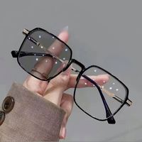 Gafas con Logotipo Personalizado, Anti Luz Azul, Fotocromáticas, Metálicas, Anti Radiación para Hombre y Mujer