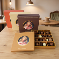 Logo personnalisé De Luxe Bon Bon Dates Noix Bonbons Ramadan Emballage Papier Chocolat Boîte Cadeau En Gros