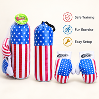 Ensemble de boxe pour enfants avec sac de frappe pour jeux récréatifs, entraînement d'introduction et pratique pour débutants