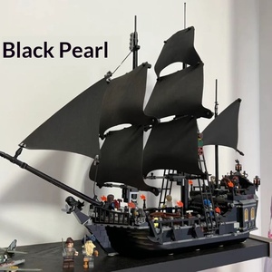 Set de Bloques de Construcción Black Pearl 1:1, Serie Barco Pirata <span class=keywords><strong>del</strong></span> <span class=keywords><strong>Caribe</strong></span>, Compatible con Plástico ABS, Juguete de Construcción para Adultos, Ensamblaje, Año Nuevo - Product Image 3
