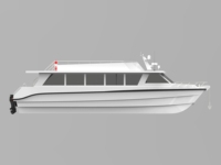 Taxi acuático para barcos de pasajeros 51 PAX, placa de grado marino de aluminio de 17,6 M, casco en V profundo soldado, Astillero de aluminio confiable de China