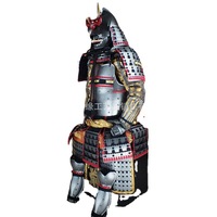 Casque de samouraï japonais D-maru en forme de pêche, armure en fer de 0,8 mm d'épaisseur, taille réelle, portable, pour affichage, accessoire de film et de télévision, 100 % fait main, sur mesure