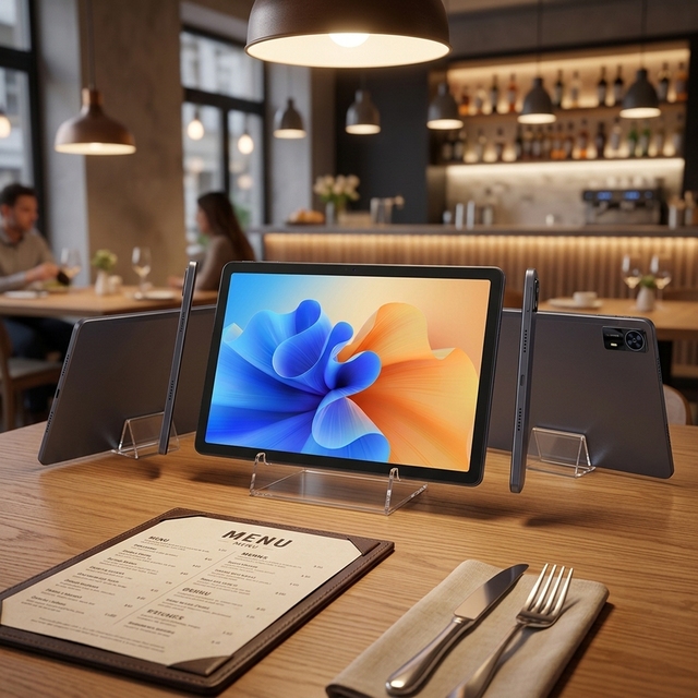 10.95-inch Capacitive Touch Screen 1920x1200 Android 14 Tablet Wi-Fi 6 BT5.4 MTK8781 4GB+64GB Charging Dock POS Restaurant