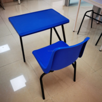 Vente en gros de mobilier scolaire moderne personnalisé en plastique et en métal, tables et chaises pour enfants et adultes, salle de classe, étudiants