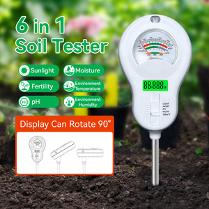 6-in-1-LCD-Display <span class=keywords><strong>PH</strong></span>-Feuchtigkeit Fruchtbarkeit Licht Luft feuchtigkeit Temperatur überwachung Boden <span class=keywords><strong>tester</strong></span> für Garten pflanzen - Product Image 4
