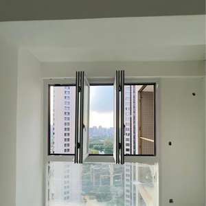 2025 New Modern Double Glaze Glass <strong>Aluminium</strong> Accordion Folding <strong>Window</strong> Fold Kitchen Hurricane <strong>Windows</strong> for Villa Balcony - Product Image 5