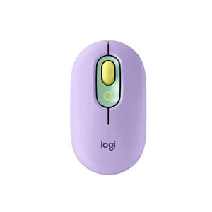 Беспроводная мышь Logitech POP с настраиваемыми эмодзи, технология SilentTouch, Bluetooth, мульти-устройства, Совместимость с Windows/MacOS