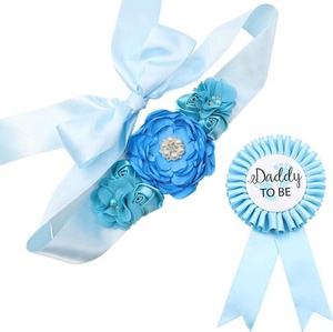 Ensemble de corset à bretelles pour fête prénatale, décoration pour anniversaire, cadeau Secret de révélation du sexe, rose, bleu, 1 pièce - Product Image 1