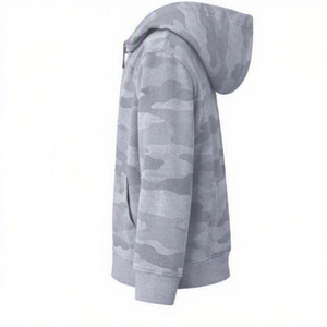 Sweat à capuche camouflage personnalisé imprimé sur toute la surface, en molleton 100% coton, streetwear camouflage, sweat à capuche zippé pour homme - Product Image 6