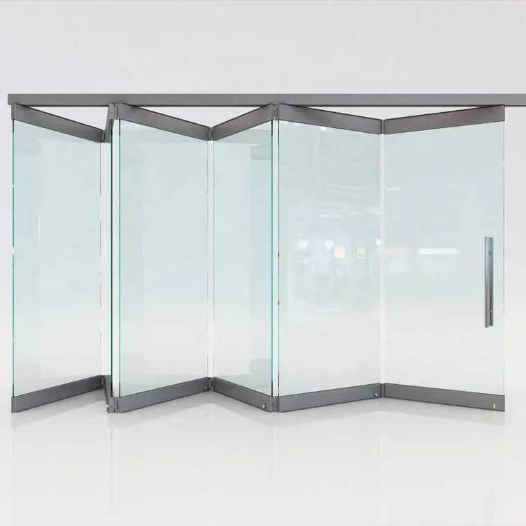 TABIQUES DE ALUMINIO plegables a prueba de sonido, puertas de vidrio templado de 12mm, baratos, precio sin marco
