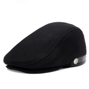 Vente en gros Casquette plate doublée matelassée personnalisée pour hommes Casquettes à oreillettes invisibles Couvre-<span class=keywords><strong>oreille</strong></span> chaud Béret Gavroche Chapeaux Gatsby Chevrons - Product Image 4