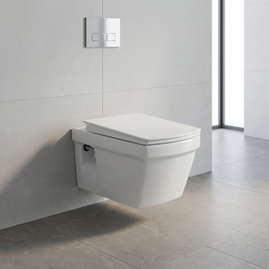WC suspendu en céramique, cuvette de toilette en porcelaine, commode de salle de bain, sanitaires muraux, siège mural, ensemble complet pour salle de bain - Product Image 5