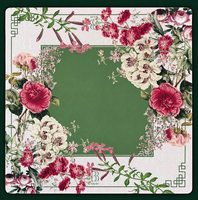 Tapis de Mahjong Américain ARCHIVE BOTANIQUE JARDIN/JARDIN ROUGE/ARCHIVE BOTANIQUE PÉTALO – Tapis de Mahjong à Surface Lisse