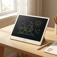 Tablette d'écriture LCD 16 pouces, tableau blanc électronique effaçable, tableau de dessin magnétique pour enfants, maison, école