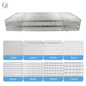 OEM tıbbi <span class=keywords><strong>Net</strong></span> sepet kolu kimyasal temizlik Metal sepetleri paslanmaz çelik örgü dokuma sepet - Product Image 2