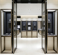 Vitrine de Luxe Verticale Personnalisée pour Montres, Cadre en Acier Inoxydable Premium, Présentoir à Bijoux avec Éclairage LED, Durable