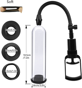 Männliche <span class=keywords><strong>Panis</strong></span> Pumpe Handbuch Penis vergrößerung Sexspielzeug für Mann Vakuumpumpe Männliche Masturbation Penis Extender Trainer Erwachsene Sex Produkte - Product Image 4
