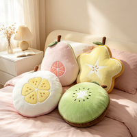 Coussin en peluche personnalisé en coton Carambola, doux, en forme de fruit, pour la décoration de canapé à la maison, cadeau unisexe pour anniversaire d'enfants et fêtes