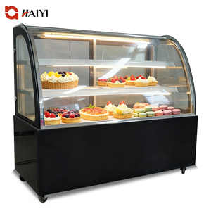 Vitrine Réfrigérée Commerciale pour Gâteaux avec Refroidissement par Air, en Acier Inoxydable, Type Vitrine Ouverte pour Pâtisseries et Desserts - Product Image 1