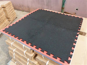 인터로킹 체육관 고무 바닥 롤 스포츠 고무 매트 프리미엄 고무 바닥 타일 - Product Image 5