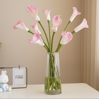 Vente en gros 70cm Grandes fleurs artificielles PU Real Touch Calla Lily artificielle pour la décoration intérieure