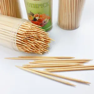 Palito de dente de bambu natural, com nenhum químico, palito de madeira de bambu