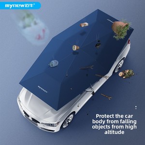 Parasol de voiture automatique certifié BSCI de 4,2 m, <span class=keywords><strong>pare</strong></span>-soleil télescopique portable pour <span class=keywords><strong>pare</strong></span>-<span class=keywords><strong>brise</strong></span>, protection solaire pliable pour toit de voiture - Product Image 4