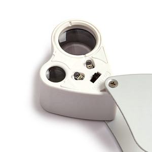 デュアルレンズ 30倍・60倍 拡大鏡 折りたたみ式 <span class=keywords><strong>LED</strong></span>ライト付き ジュエリー ルーペ 宝飾用 鑑定ルーペ - Product Image 3