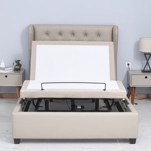 เตียงไฟฟ้าปรับได้สำหรับผู้สูงอายุประกอบด้วยหัวเตียงที่ถอดออกได้ทำจากโลหะ - Product Image 6