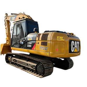 รถขุดตีนตะขาบ CAT 320D2 320d2l 330d2 สีเหลือง อุปกรณ์ก่อสร้างระบบไฮดรอลิก รถขุดขนาด 20 ตัน ผลิตในญี่ปุ่น - Product Image 1
