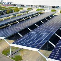 Struttura di Parcheggio Solare Commerciale in Acciaio Impermeabile, Design Robusto ad Alta Resistenza, Carport Fotovoltaico Zincato a Caldo
