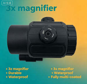 Mira de Punto Rojo <span class=keywords><strong>3X</strong></span> G43, Accesorio Óptico, Lupa de Aleación de Aluminio con Soporte de 20 mm para Entrenamiento al Aire Libre y Caza - Product Image 5