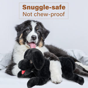 C002 Peluche de Perro, Juguete de Peluche Realista, Regalos para Niños, Venta al por Mayor, Peluche Gigante, Certificado CPC y CE, Labrador Negro - Product Image 4