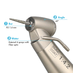 Externe Water <span class=keywords><strong>45</strong></span> Graden Hoek Contra Hoek Lage Snelheid Handstuk Led Vezel 1:4.2 Tandheelkundige Chirurgische Elektromotor Handstuk - Product Image 1