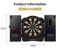 Intelligente Darts cheibe mit Tür und automatischer Wertung für 1-8 Spieler