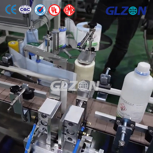 Machine d'étiquetage automatique à grande vitesse pour bouteilles rondes |   Applicateur industriel pour le remplissage de contenants de boissons et de cosmétiques à grande vitesse - Product Image 5