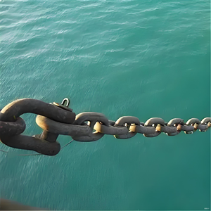 Chaîne d'ancrage galvanisée à chaud de qualité <span class=keywords><strong>G40</strong></span>, norme ISO, 10 mm, maillons ronds soudés, pour amarrage de bateaux et yachts marins - Product Image 5