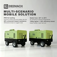 Compresseur d'air diesel DEEMACH 17 bar 15m³/min 18m³/min avec moteur Cummins, compresseur d'air à vis portable pour l'exploitation minière et le forage