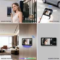 Système de sonnette vidéo IP intelligente en métal ABS pour appartement, 1080P POE, vision nocturne, étanche, écran LCD TFT 10 pouces