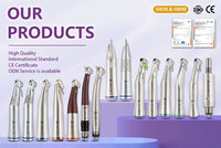 Besto Dentistry Supplies OEM/ODM Pièce à main dentaire à turbine à air haute vitesse, manuelle, à fibre optique, avec poignée en titane, en métal, certifiée CE