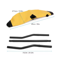 Kit de stabilisation gonflable en PVC pour kayak avec flotteurs latéraux et bras de support pour canne à pêche