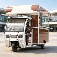 Elektrische, op zonne-energie werkende foodtruck van roestvrij staal met aanpasbare keukenapparatuur, GPS-tracking, voor buitengebruik - gemaakt in China