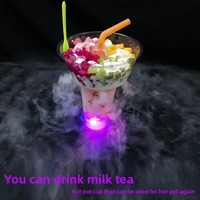 Tasse à fondue mobile tendance, tasses à thé au lait vapeur, tasses à jus de fruits, plateau à snacks refroidi à la glace sèche 90/98mm